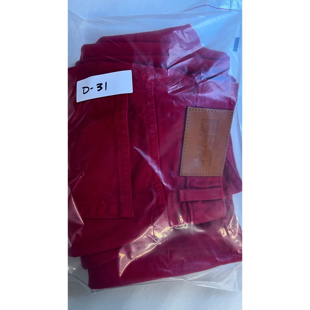 Princess Polly NWT Denver Denim Jeans Red High Rise Wide Leg US - Picture 14 of 14
